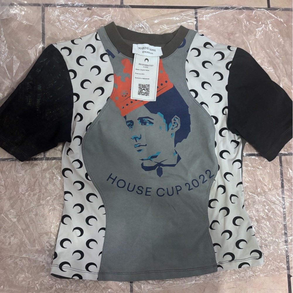 Marine Serre Multicolor baby tee